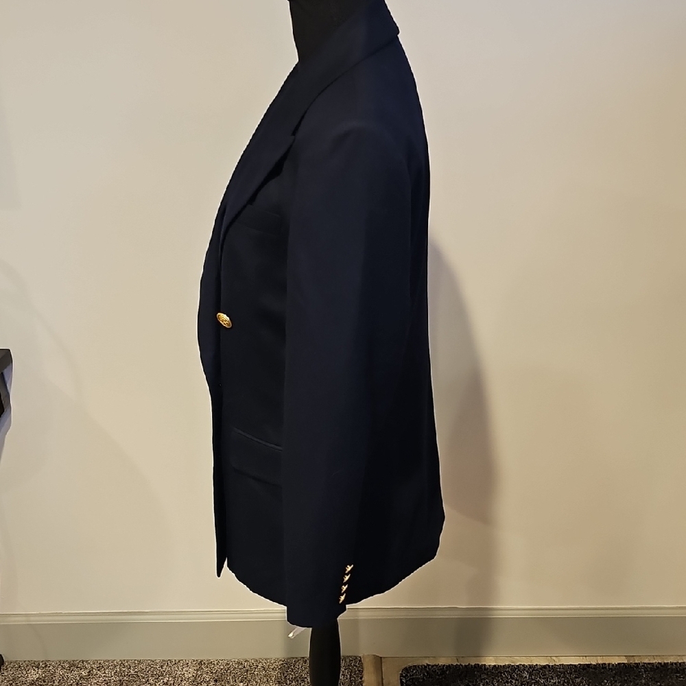 Talbots Navy Blazer with Gold Buttons - Picture 6 of 14